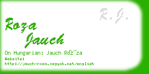 roza jauch business card